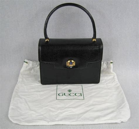 vintage Gucci purse black leather